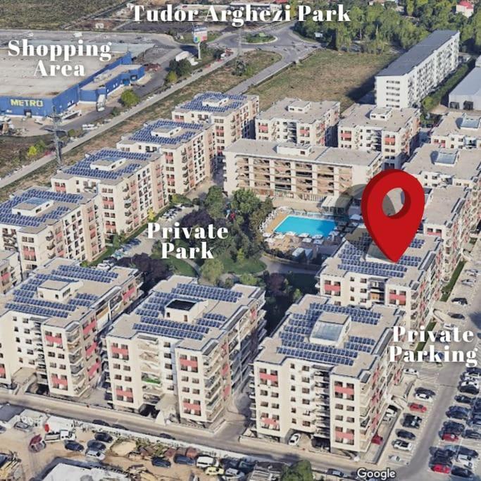 Apartment Solar 50, Private Parking, 2 Bedroom Bukarest Exterior foto