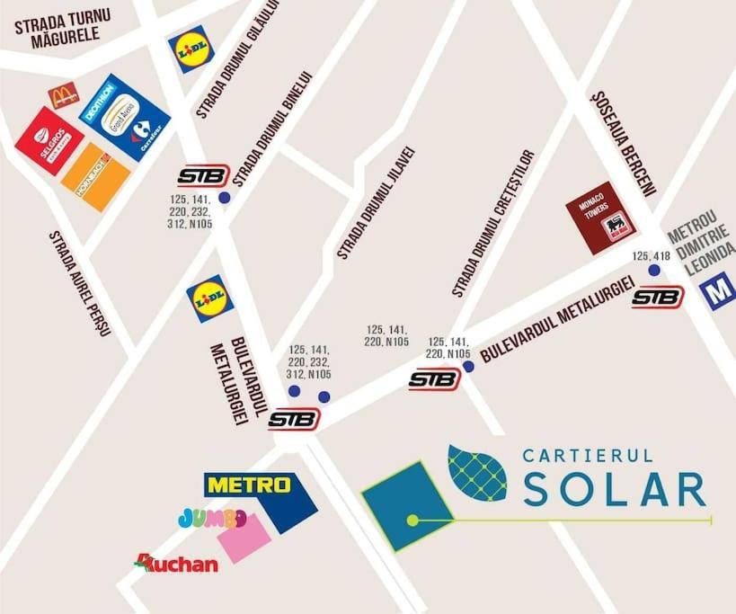 Apartment Solar 50, Private Parking, 2 Bedroom Bukarest Exterior foto